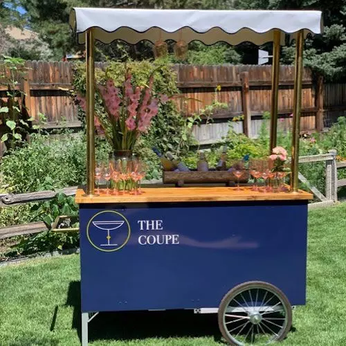 Street food cart turned into a mobile bar